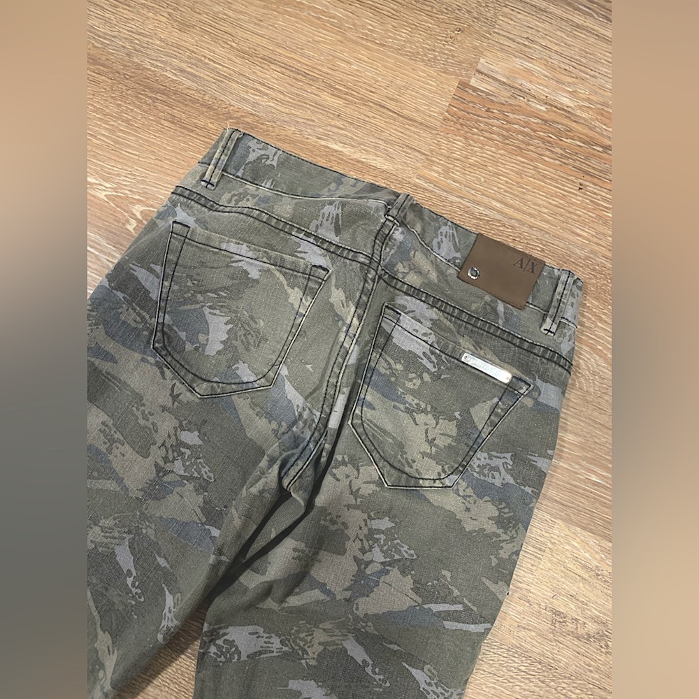 Armani Exchange Camo Jeans with sequin detail